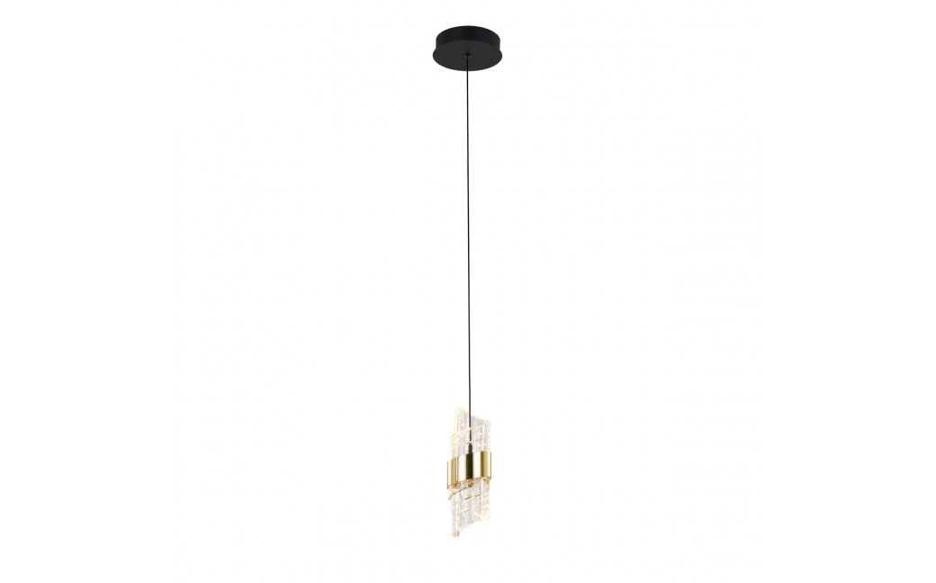 Italux Tonga Wisząca LED 8W 650 lm 3000K (Ciepła biel) Czarny, złoty PND-26374-1-8W-3K-BK-GD