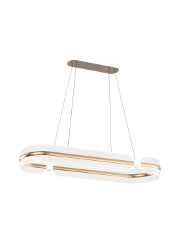 Italux Sopla LED Pendant 56W 3900 lm 3000K (Warm White) Gold, White PND-63728-56W-3K-GD
