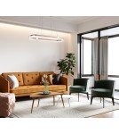 Pendant lamps over the island - Italux Sopla LED Pendant 56W 3900 lm 3000K (Warm White) Gold, White PND-63728-56W-3K-GD - product 2