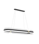 Pendant lamps over the island - Italux Sopla LED Pendant 56W 3900 lm 3000K (Warm White) Black, Gold PND-63728-56W-3K-BK-GD - product 1
