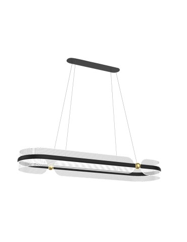Italux Sopla LED Pendant 56W 3900 lm 3000K (Warm White) Black, Gold PND-63728-56W-3K-BK-GD