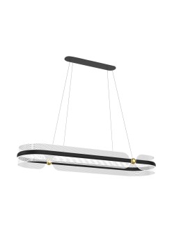 Italux Sopla Wisząca LED 56W 3900 lm 3000K (Ciepła biel) Czarny, złoty PND-63728-56W-3K-BK-GD