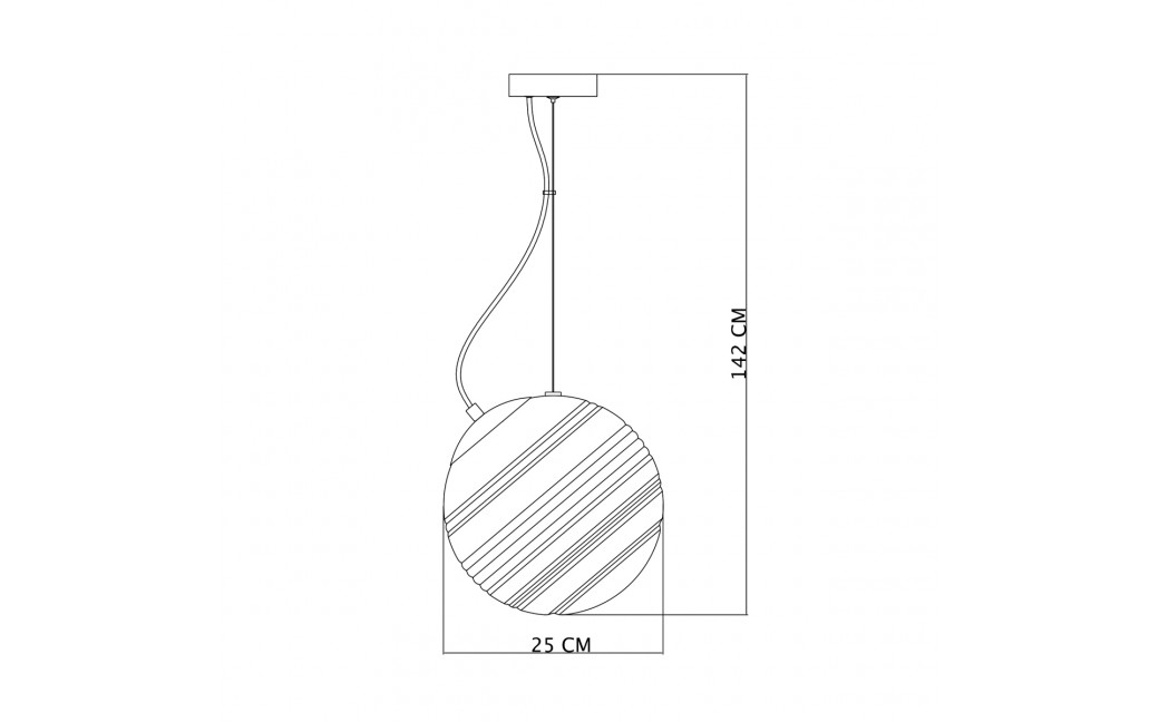 Italux Perona Wisząca 1xE27 60W Czarny mat PND-92389-1-BK