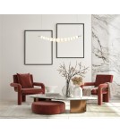 Designer pendant lamps - Italux Ronza Pendant LED 37W 3100 lm 3000K (Warm White) Gold PND-36472-37W-3K-GD - product 2