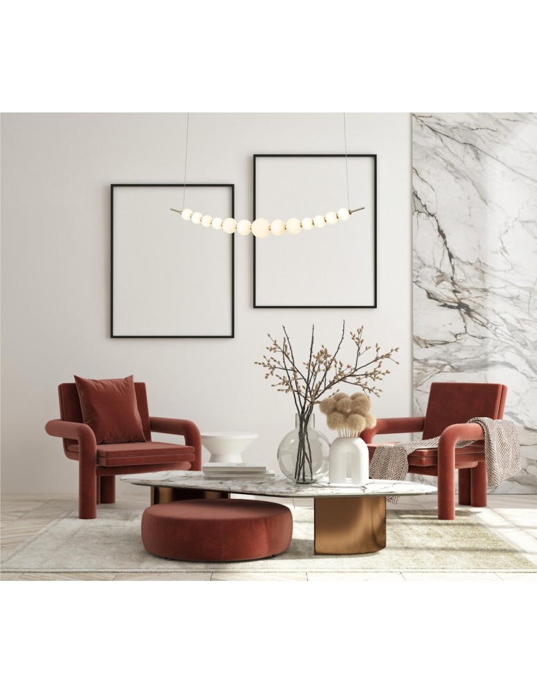 Designer pendant lamps - Italux Ronza Pendant LED 37W 3100 lm 3000K (Warm White) Gold PND-36472-37W-3K-GD - product kolory-swiatla.pl 2