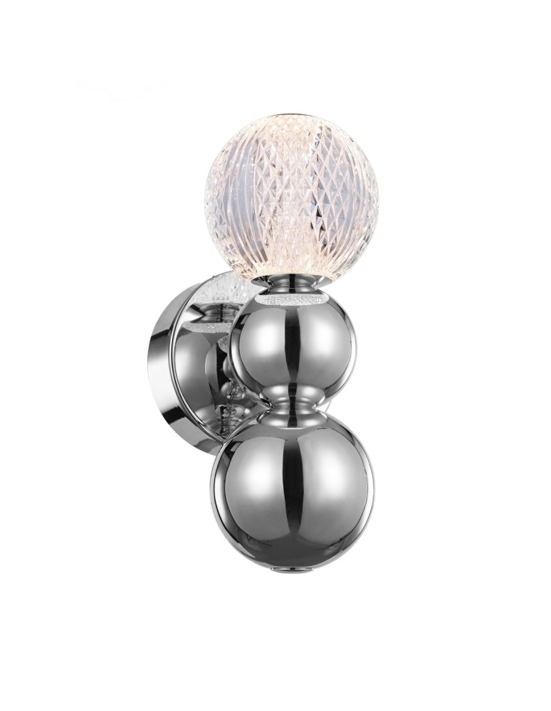 Glamour wall lamps - Italux Oter Wall lamp 2xLED 4W 220 lm 3000K (Warm white) Chrome WL-83728-4W-3K-CH - product kolory-swiatla.pl 1