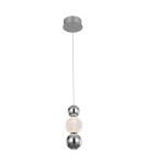 Single pendant lamps - Italux Oter Pendant 2xLED 7W 400 lm 3000K (Warm White) Chrome PND-83728-7W-3K-CH - product 1