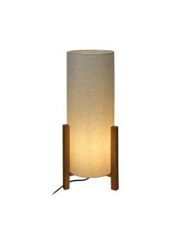 Italux Ones Biurkowa 1xE27 25W Biały, drewniany TB-85930-L-WH-WO