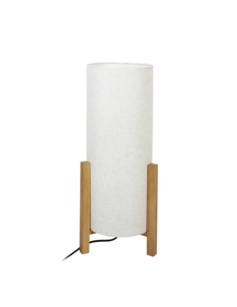 Decorative table lamps - Italux Ones Desk 1xE27 25W White, Wood TB-85930-L-WH-WO - product kolory-swiatla.pl 3