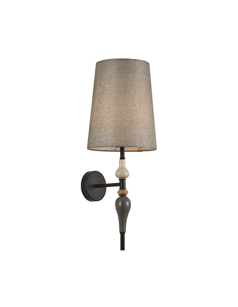 Classic wall lamps - Italux Nerom Wall lamp 1xE27 60W Matte black WL-22374-BK - product kolory-swiatla.pl 1
