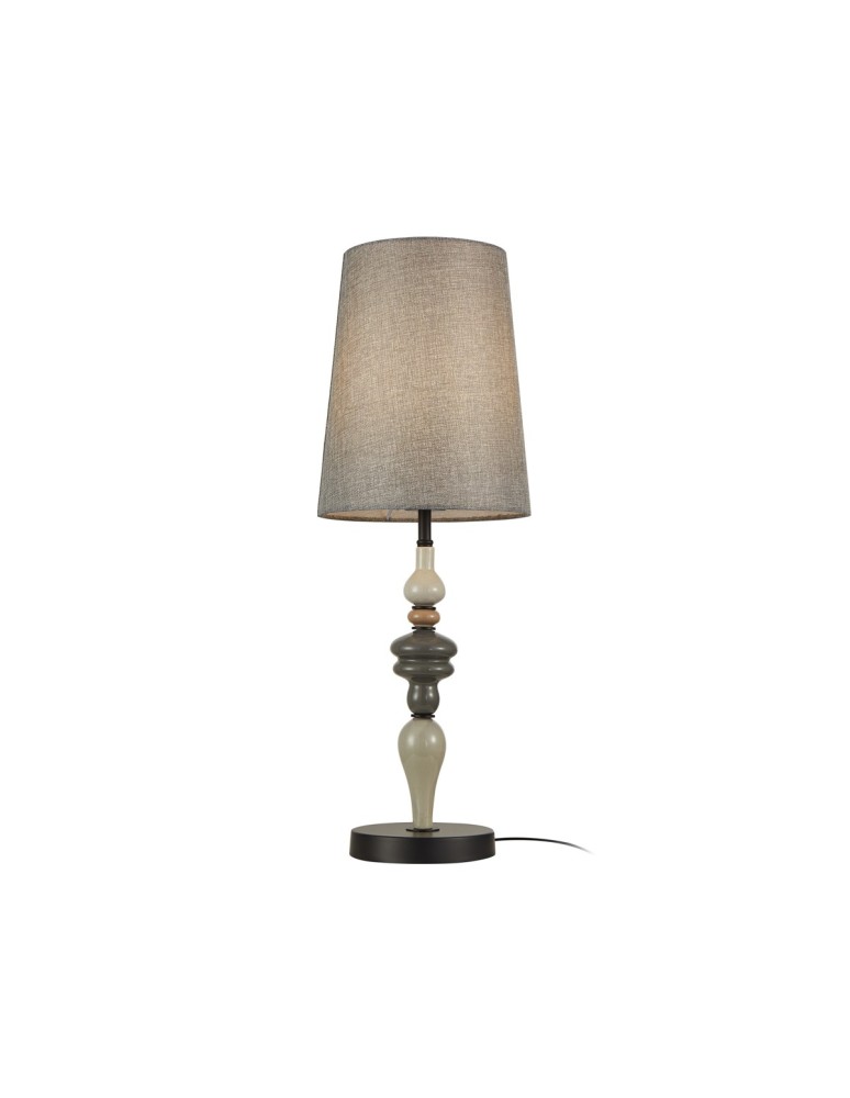 Table lamps with lampshade - Italux Nerom Desk 1xE27 60W Black matte TB-22374A-BK - product kolory-swiatla.pl 1