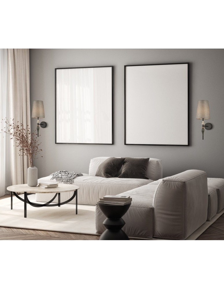 Classic wall lamps - Italux Nerom Wall lamp 1xE27 60W Matte black WL-22374-BK - product kolory-swiatla.pl 2