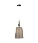 Pendant lamps with lampshade - Italux Nerom Pendant 1xE27 60W Matte Black PND-22374C-BK - product 1