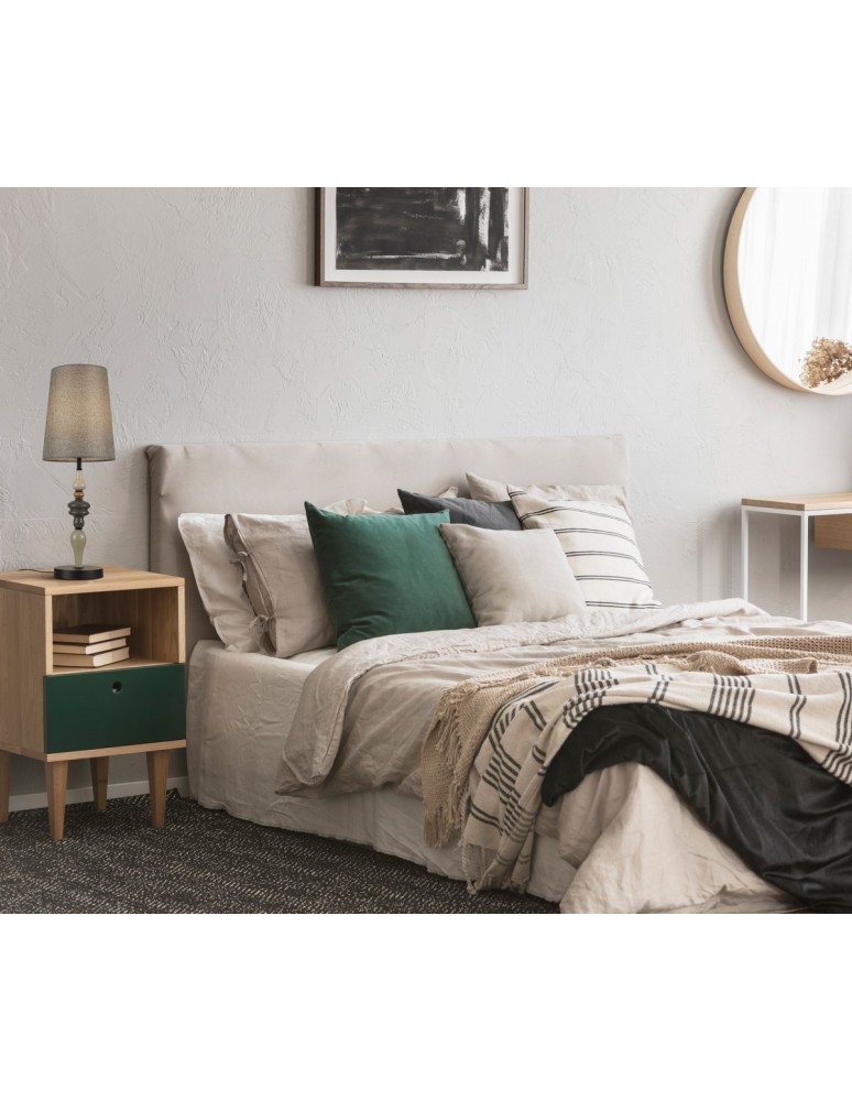 Table lamps with lampshade - Italux Nerom Desk 1xE27 60W Black matte TB-22374A-BK - product kolory-swiatla.pl 2