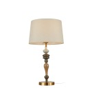Table lamps with lampshade - Italux Moren Desk 1xE27 60W Antique Bronze TB-84678-AB - product 1