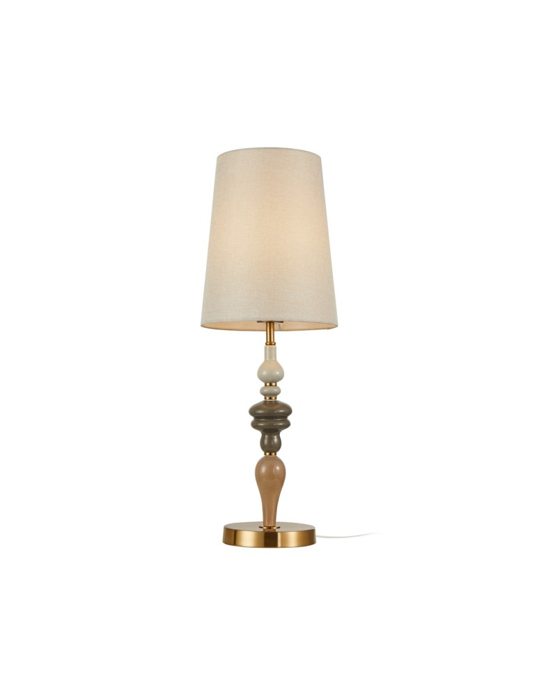 Table lamps with lampshade - Italux Moren Desk 1xE27 60W Antique Bronze TB-84678A-AB - product kolory-swiatla.pl 1