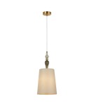 Pendant lamps with lampshade - Italux Moren Pendant 1xE27 60W Antique Bronze PND-84678D-AB - product 1