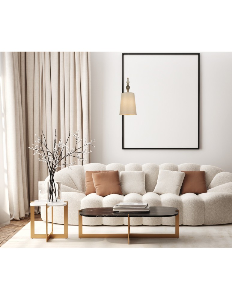 Pendant lamps with lampshade - Italux Moren Pendant 1xE27 60W Antique Bronze PND-84678D-AB - product kolory-swiatla.pl 2