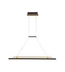 Pendant lamps - Italux Merlot LED Pendant 16W 560 lm 3000K (Warm White) Black, Gold PND-54638F-16W-3K-BK-GD - product 1