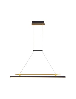 Italux Merlot Wisząca LED 16W 560 lm 3000K (Ciepła biel) Czarny, złoty PND-54638F-16W-3K-BK-GD