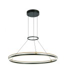 Pendant lamps circles - Italux Merlot LED Pendant 28W 1500 lm 3000K (Warm White) Black, Gold PND-54638R-28W-3K-BK-GD - product 1