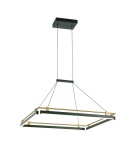 Pendant lamps - Italux Merlot Pendant LED 44W 1460 lm 3000K (Warm White) Black, Gold PND-54638S-44W-3K-BK-GD - product 1