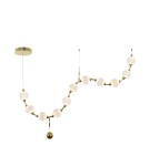 Designer pendant lamps - Italux Morano Pendant 11xLED 49W 3000 lm 3000K (Warm White) Gold PND-93829-44W-3K-GD - product 1