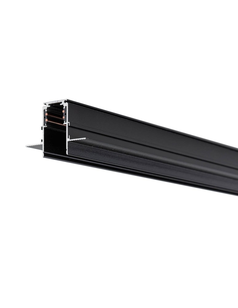 Magnetic rails - Italux Magnetic Track 1 m Flush Mounted Magnetic Rail Black TRMA-263537-1M-RC - product kolory-swiatla.pl 1