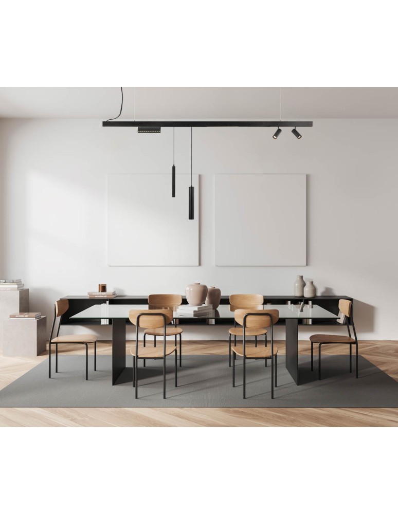 Magnetic rail lamps - Italux Magnetic Mersa for Magnetic System 12xLED 12W 960 lm 3000K (Warm White) Black TRM-25367-12W-3K - product kolory-swiatla.pl 3