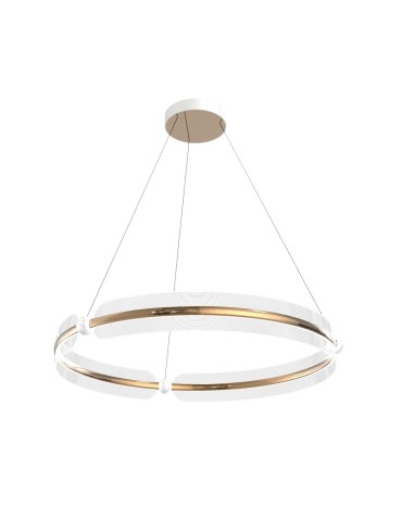Italux Faris Pendant LED 53W 3600 lm 3000K (Warm White) Gold, White PND-62738-53W-3K-GD