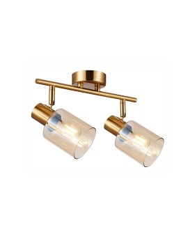 Italux Santia Spotlight/Spot 2xE14 40W Brass SPL-65342-2-BRO-AMB
