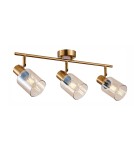 Adjustable ceiling lamps - spots - Italux Santia Spotlight/Spot 3xE14 40W Brass SPL-65342-3-BRO-AMB - product 1