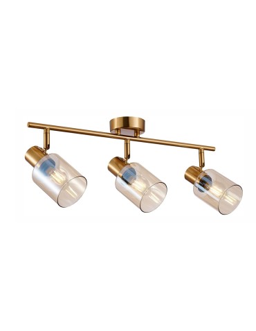 Italux Santia Spotlight/Spot 3xE14 40W Brass SPL-65342-3-BRO-AMB