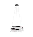 LED pendant lamps - Italux Rustin Pendant LED 45W 2356lm 3000K (Warm White) Coffee PND-58728-45W-3K - product 2