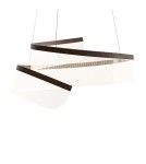 LED pendant lamps - Italux Rustin Pendant LED 45W 2356lm 3000K (Warm White) Coffee PND-58728-45W-3K - product 3