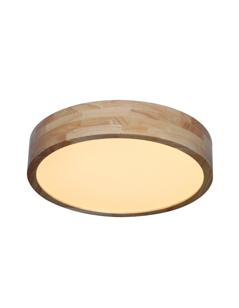 LED Plafonds - Italux Norton LED Plafon 24W 2700 lm 3000K + 4000K + 6500K (Switchable) White, Wood PLF-73827-3KS4KS65K-W - product kolory-swiatla.pl 2