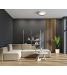 LED Plafonds - Italux Lucano LED Plafond 35W 1850 lm 3000K (Warm White) White, Gold PLF-83748-35W-3K - product 2