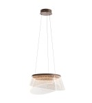 LED pendant lamps - Italux Foren LED Pendant 47W 3400 lm 3000K (Warm White) Brown PND-59178-47W-3K - product 1