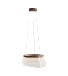 LED pendant lamps - Italux Foren LED Pendant 47W 3400 lm 3000K (Warm White) Brown PND-59178-47W-3K - product 2