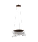 LED pendant lamps - Italux Foren LED Pendant 47W 3400 lm 3000K (Warm White) Brown PND-59178-47W-3K - product 3
