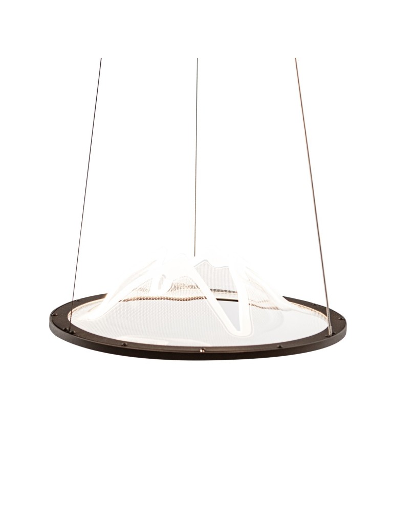 LED pendant lamps - Italux Baret Pendant LED 26W 900 lm 3000K (Warm White) Coffee PND-58038-26W-3K - product kolory-swiatla.pl 3