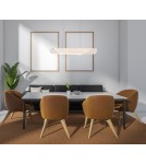 Pendant lamps over the island - Italux Casel Pendant LED 32W 1600 lm 3000K (Warm White) Coffee PND-57882-32W-3K - product 4