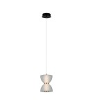 Single pendant lamps - Italux Tica Pendant 1xLED 8W 430 lm 3000K (Warm White) Black, White PND-83949-1-BK - product 1