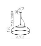 LED pendant lamps - Aqform MAXI RING LED Pendant 30.5W 2420lm 59629 - product 2
