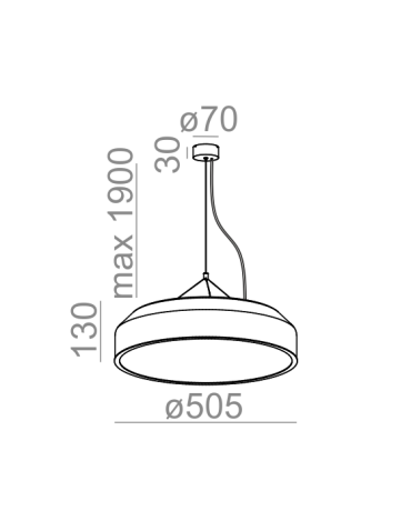 Aqform MAXI RING LED Pendant 30.5W 2420lm 59629 - product 2