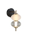 Italux Testa Wall lamp 1xLED 8W 480 lm 3000K (Warm white) Black, white, transparent WL-84938-2-BK