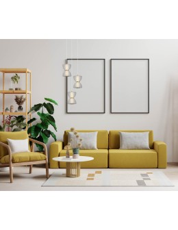 Italux Tica Wisząca 3xLED 22W 950 lm 3000K (Ciepła biel) Czarny, biały PND-83949-3-BK - produkt 2