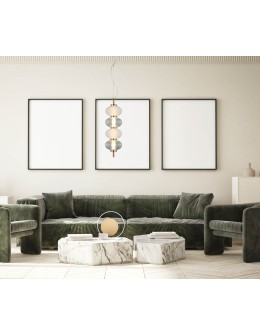 Italux Testa Pendant 4xLED 16W 1000 lm 3000K (Warm White) Black, white, transparent PND-84938-4V-BK - product 2