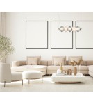 Pendant lamps over the island - Italux Testa Pendant 1xLED 19W 1200 lm 3000K (Warm White) Black, white, transparent PND-84938-4-BK - product 2