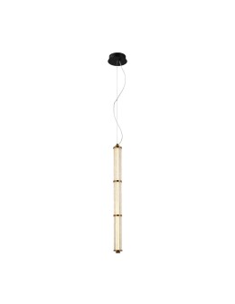Italux Sanpo Pendant 1xLED 9W 780 lm 3000K (Warm White) Black, Transparent PND-26384-3V-GD-CL